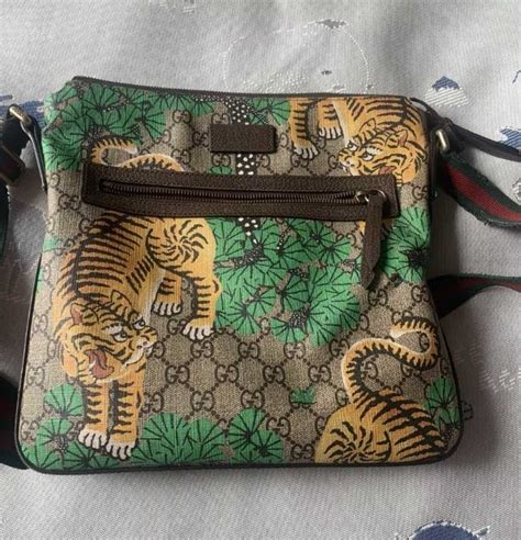 gucci bengal tiger bag|Gucci slip on bengal tiger.